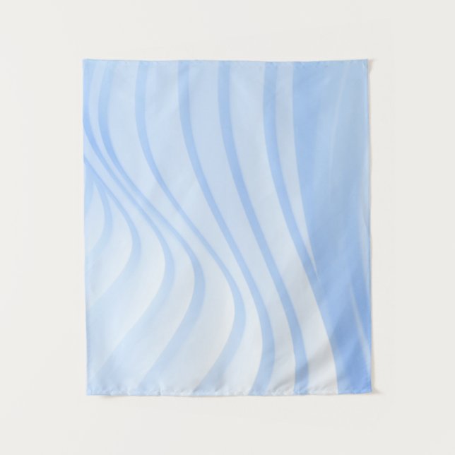 Tapiz Tejidos de rayas azules y blancas (Anverso)