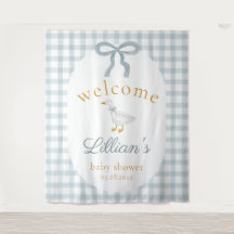 Telón de bienvenida para baby shower Silly Goose B