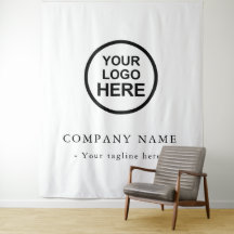 Telón de fondo con logotipo de empresa personaliza