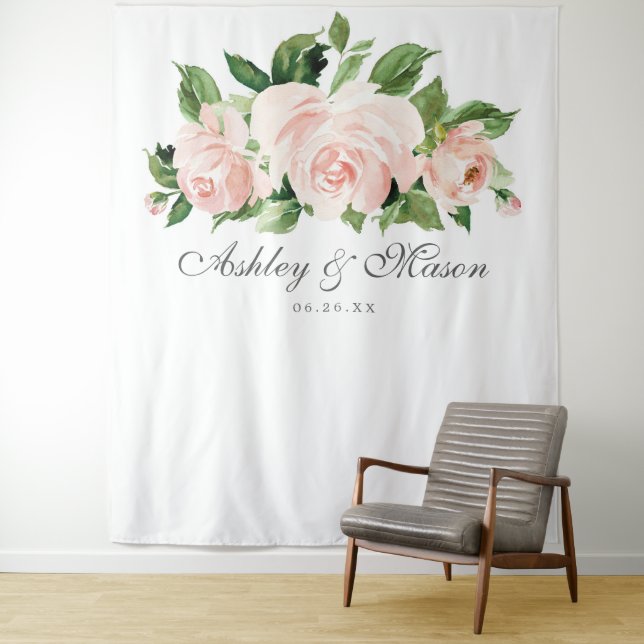 Tapiz Telón de fondo de boda Shabby Chic para cabina de  (In situ)