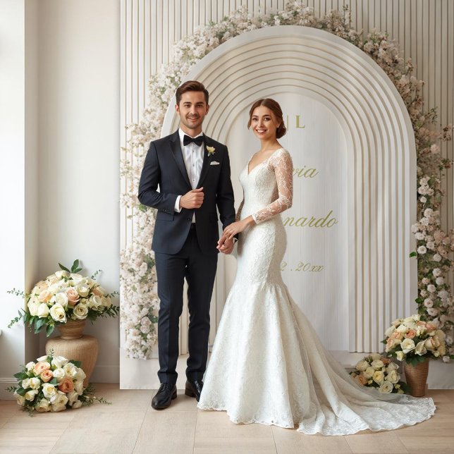 Tapiz Telón de fondo de cabina de fotos de boda con arco (Subido por el creador)