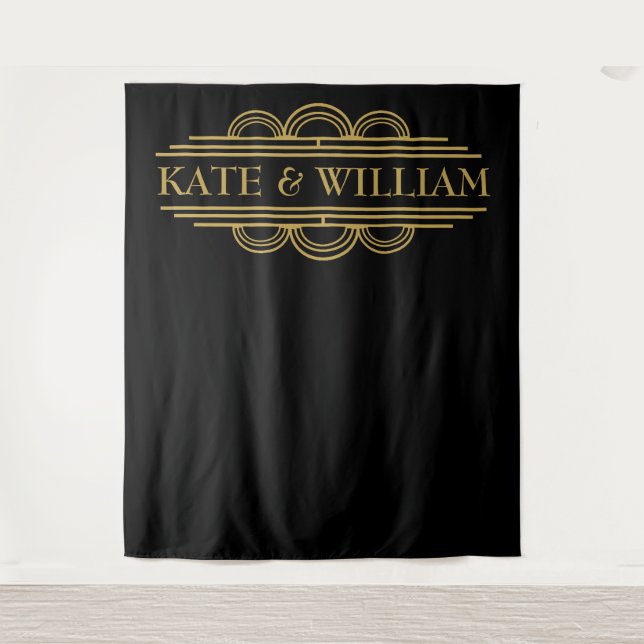 Tapiz Telón de fondo de cabina de fotos de boda de bienv (Anverso)