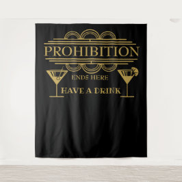 Tapiz Telón de fondo de cabina de fotos de boda PROHIBIC