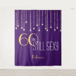 Tapiz Telón de fondo de cabina de fotos de oro púrpura p