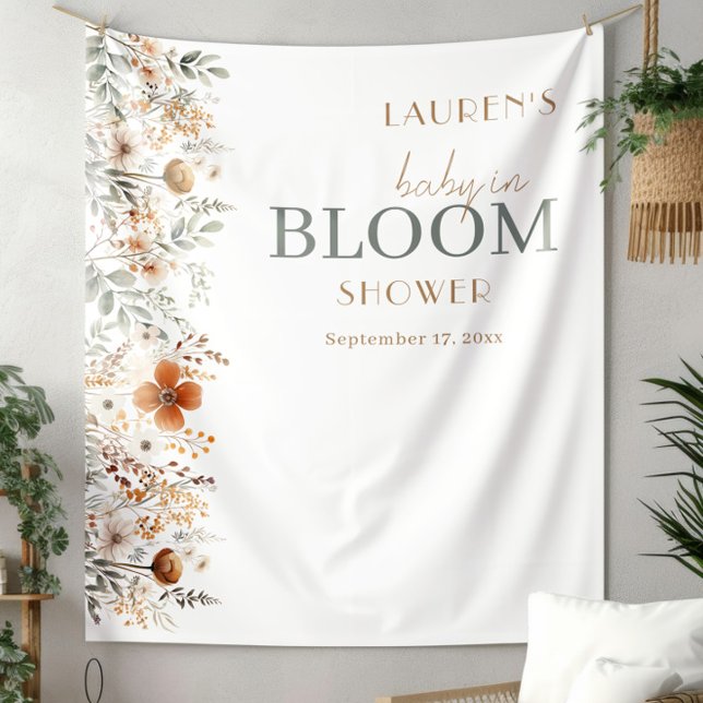 Tapiz Telón de fondo de fiesta de flores silvestres Boho (Subido por el creador)