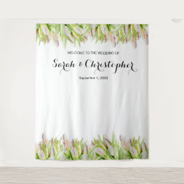 Tapiz Telón de fondo de fotos de boda personalizadas | T
