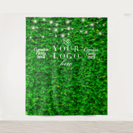 Tapiz Telón de fondo de luces centelleantes de muro verd