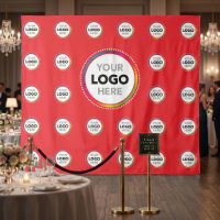 Telón de fondo del logotipo empresarial rojo | Par