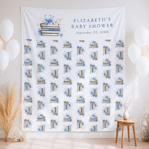 Tapiz Telón de fondo para baby shower de cuento azul