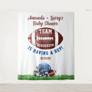 Tapiz Telón de fondo para baby shower de fútbol