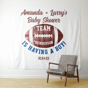 Tapiz Telón de fondo para baby shower de fútbol