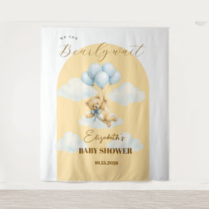 Tapiz Telón de fondo para baby shower de niño 'Apenas po