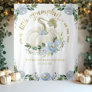 Tapiz Telón de fondo para baby shower de otoño de una pe