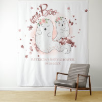 Telón de fondo para Baby Shower de una pequeña niñ