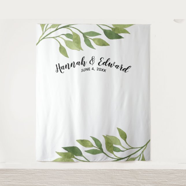 Tapiz Telón de fondo para boda, accesorio de foto, botán (Anverso)