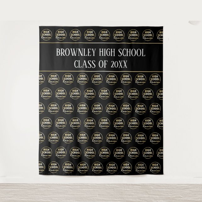 Tapiz Telón de fondo para cabina de fotos de reunión esc (Anverso)