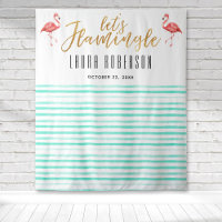 Telón de fondo para despedida de soltera Flamingle