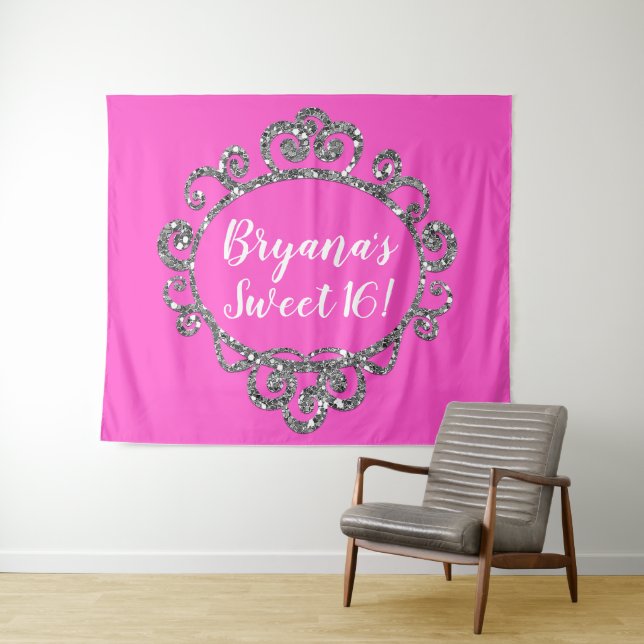 Tapiz Telón de fondo para fiesta de cumpleaños de cualqu (In situ (horizontal))