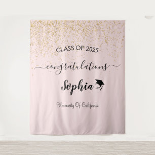 Tapiz Telón de fondo para fiesta de graduación con guión