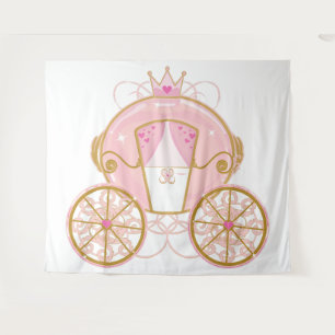 Tapiz Telón de fondo para fiesta de rosa y dorado del ca