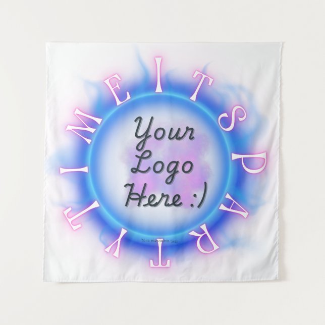 Tapiz Telón de fondo para fiesta de streamer (Anverso)