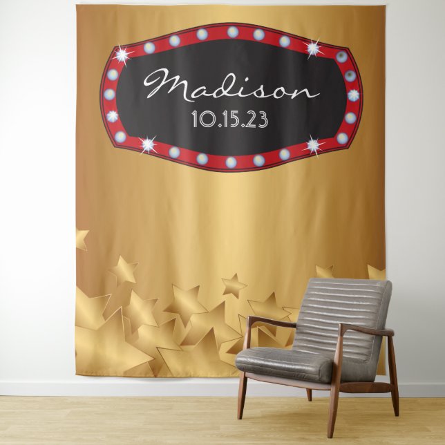 Tapiz Telón de fondo para fotos de MARQUEE de BROADWAY (In situ)