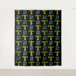 Tapiz Telón de fondo paso y repetición Cumpleaños niño