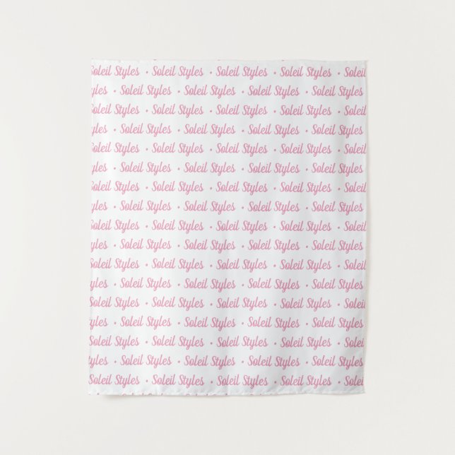 Tapiz Telón de fondo personalizado para eventos con logo (Anverso)