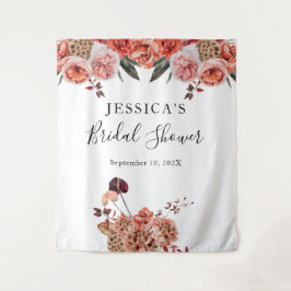 Tapiz Telón floral de otoño para cabina de fotos