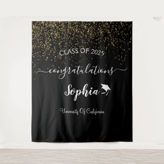 Tapiz Telón para Fiesta de Graduación de Guión Moderno |
