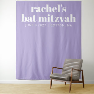 Tapiz Telón personalizado de foto morado moderno Bat Mit
