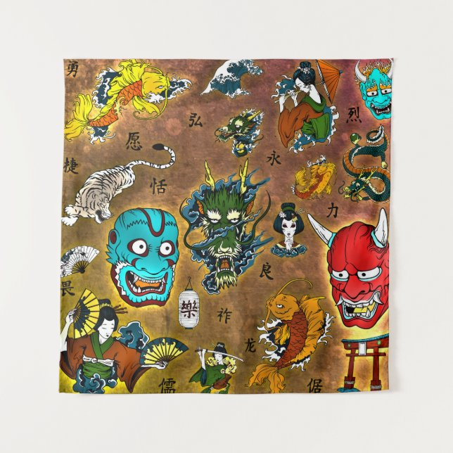 Tapiz Tema japonés (Anverso)