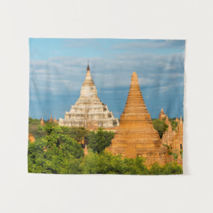 Tapiz Templos y pagodas antiguas   Bagan