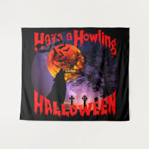 Tapiz Ten un Halloween Aullador
