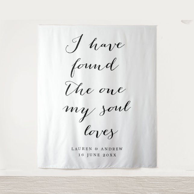 Tapiz Tengo la Encontrada la Persona Ideal Fondo para Ce (Anverso)