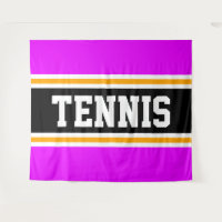 TENNIS Fun Sporty Brillante Rayas Amarillas Negras