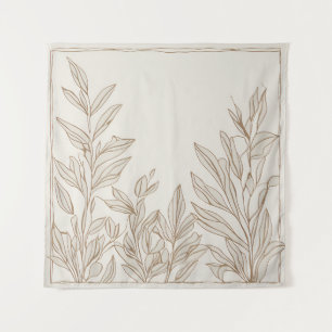 Tapiz Terracotta Wildflower Boho Muro ecléctico ruso