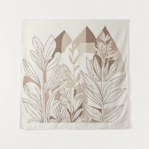 Tapiz Terracotta Wildflower Boho Muro ecléctico ruso