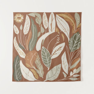 Tapiz Terracotta Wildflower Boho Muro ecléctico ruso