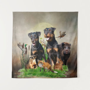 Tapiz Terrier de caza alemán (Jagdterrier)