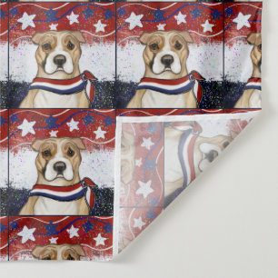 TAPIZ TERRIER STAFFORDSHIRE AMERICANO