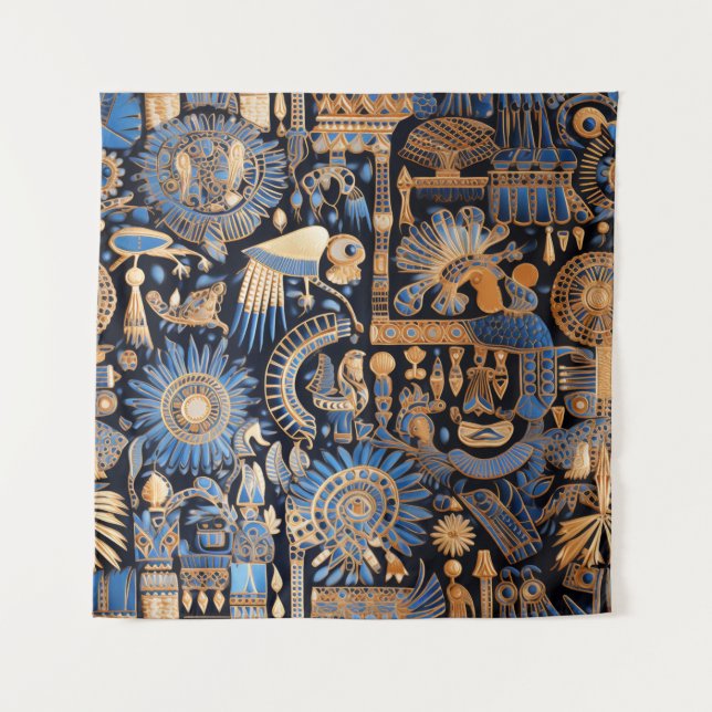 Tapiz textil egipcio antiguo (Anverso)