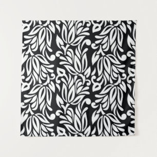 Tapiz Textil en blanco y negro.