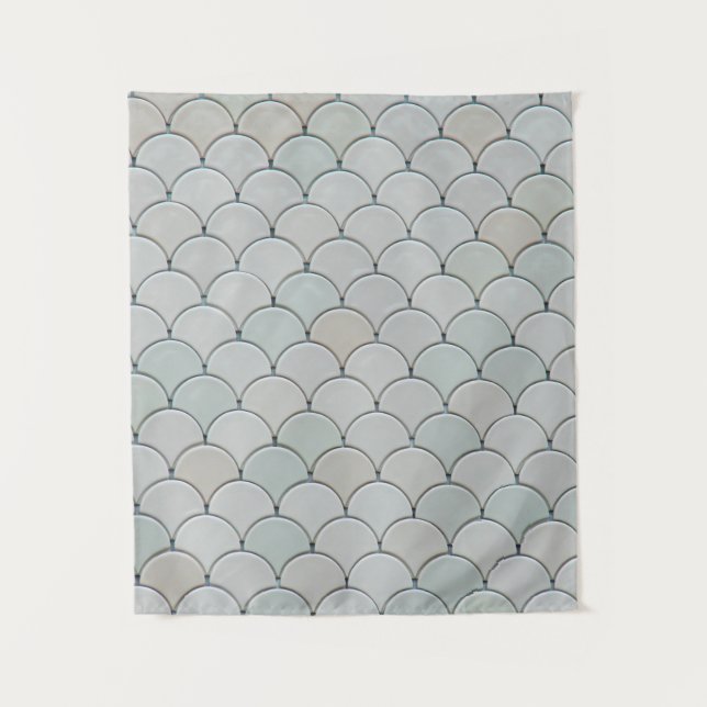 Tapiz Textil gráfico gris (Anverso)