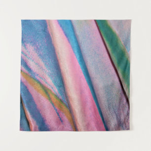 Tapiz Textil verde azul rosa