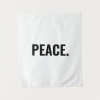 Texto blanco y negro de paz contra la guerra minim