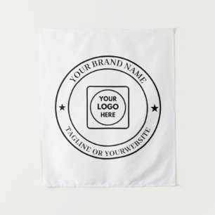 Tapiz Texto de logotipo de negocio personalizado Diseño 