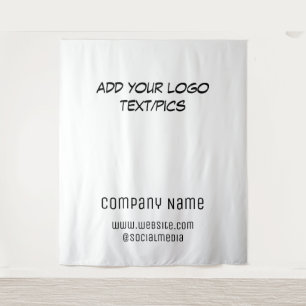 Tapiz texto de nombre de empresa personalizado elegante