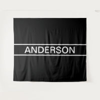 Texto de personalizable | Negra y blanca moderna