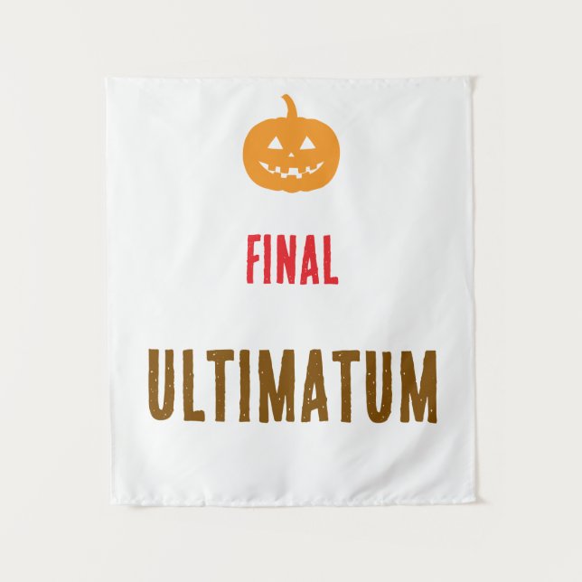 Tapiz texto de ultimátum final (Anverso)